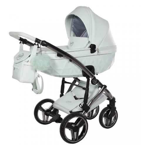 Junama Candy 2024 - wózek wielofunkcyjny, zestaw 2w1 z opcją 3w1 i 4w1 | 04 Mint